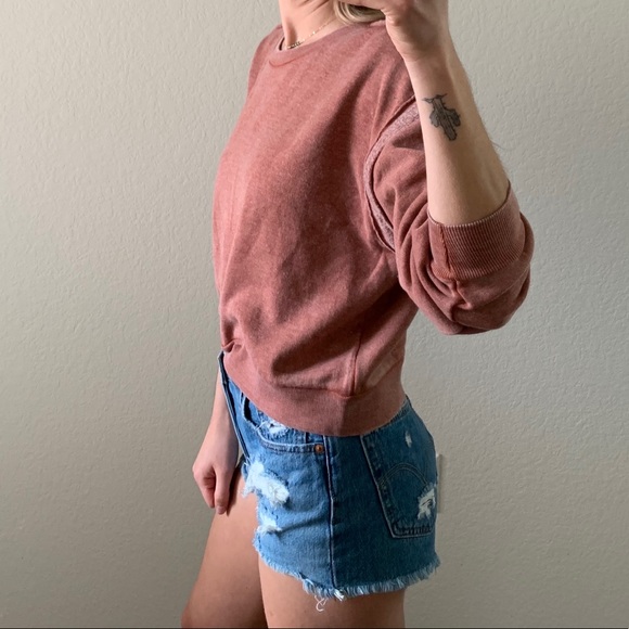 SALE! โญ๏ธ Vintage Havana cropped cozy fleece lined sweater - Picture 2 of 7